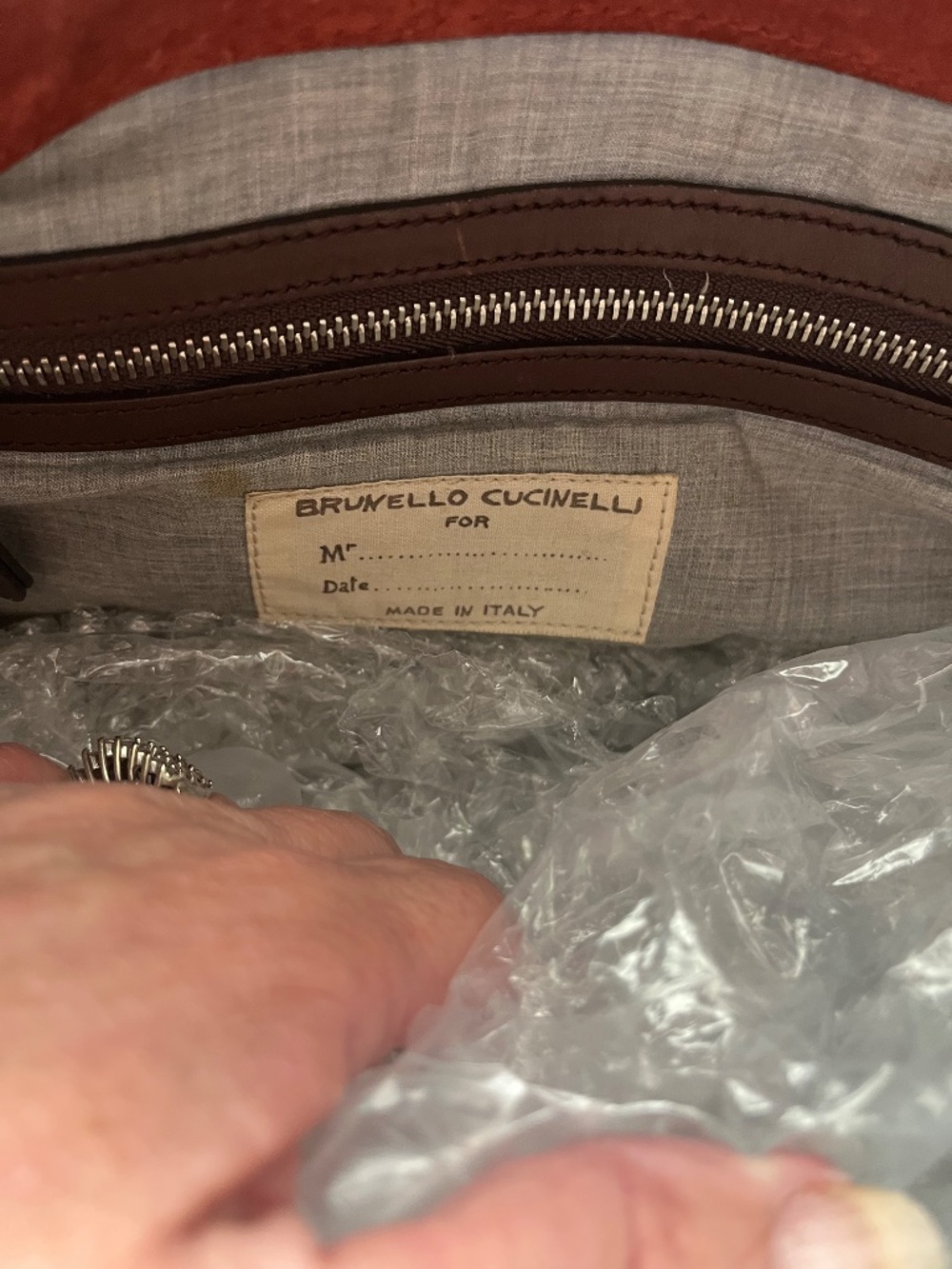 Brunello Cucinelli vintage leather duffel. - Picture 6 of 9